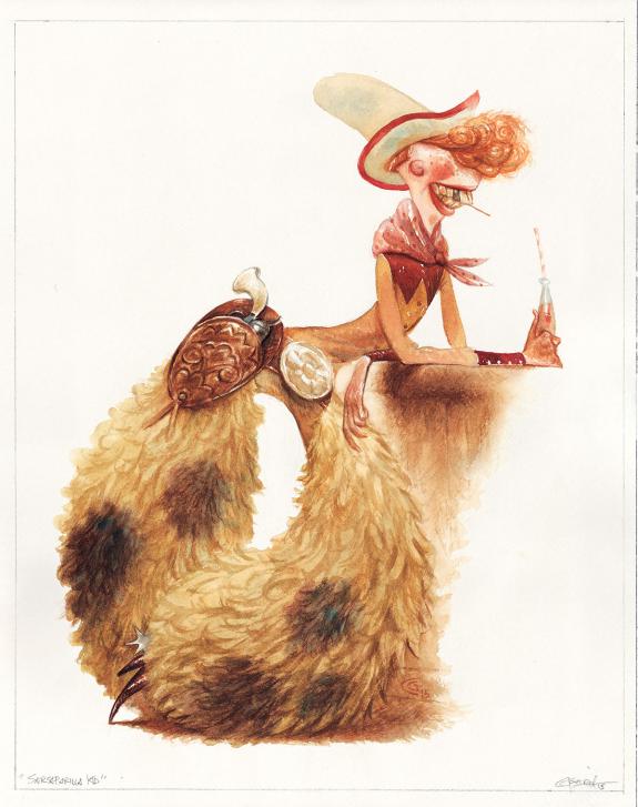 Carter Goodrich - WESTERN!, Sarsaparilla Kid, illustration o