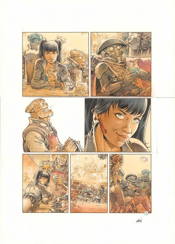 Grun - Space Relic Hunters, Planche originale n&deg;002