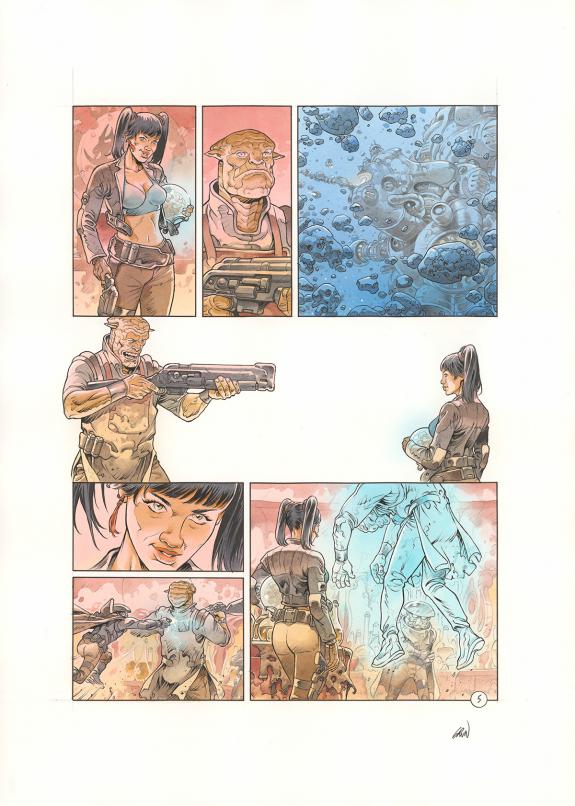 Grun - Space Relic Hunters, Planche originale n&deg;005