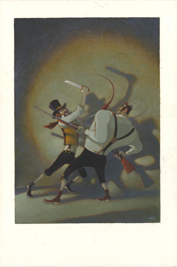 Fr&eacute;d&eacute;ric Pillot - Deux ans de vacances, Illustration origina