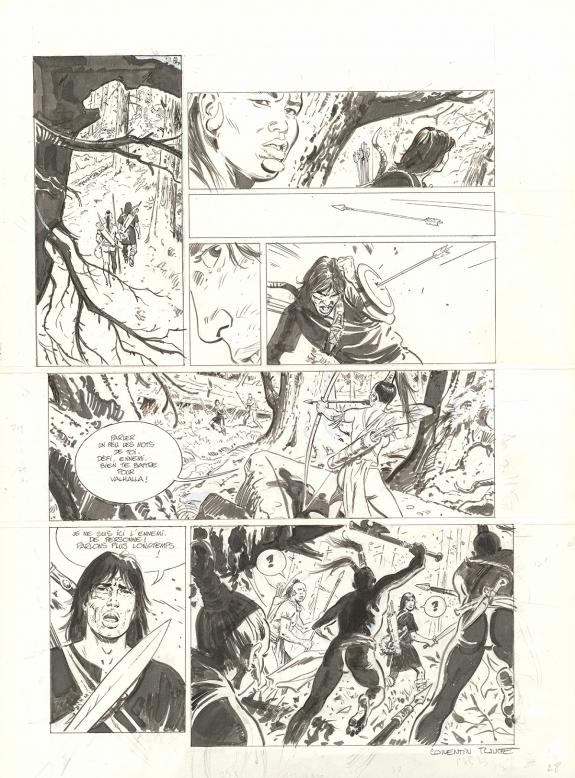 Corentin Rouge - Thorgal Saga, Wendigo, Planche originale n&deg;
