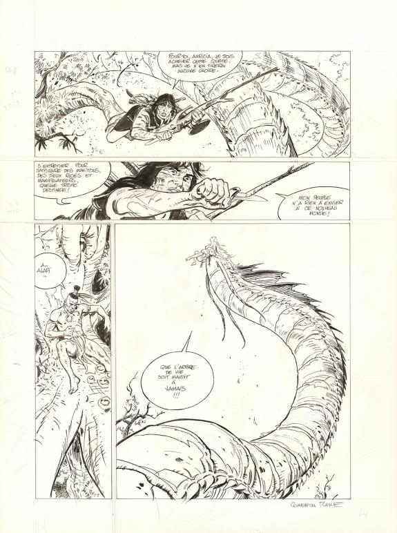 Corentin Rouge - Thorgal Saga, Wendigo, Planche originale n&deg;