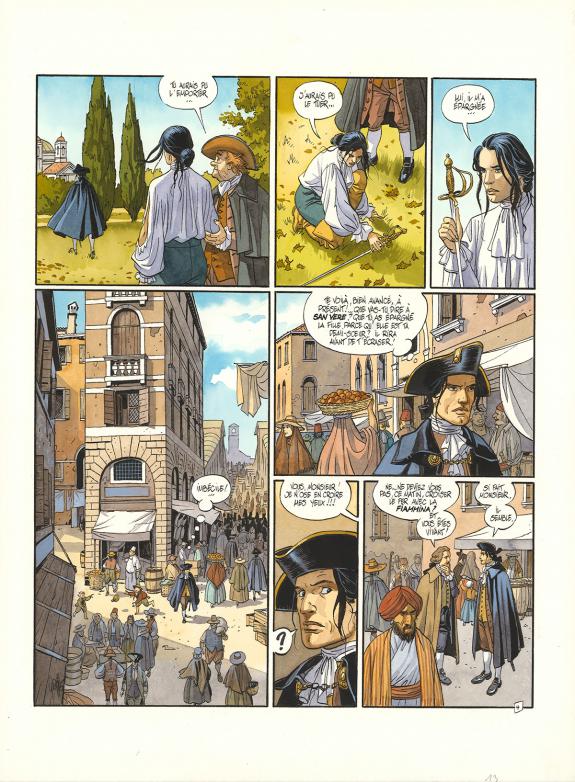 Griffo - Giacomo C., La Fuite, Planche originale n&deg;04