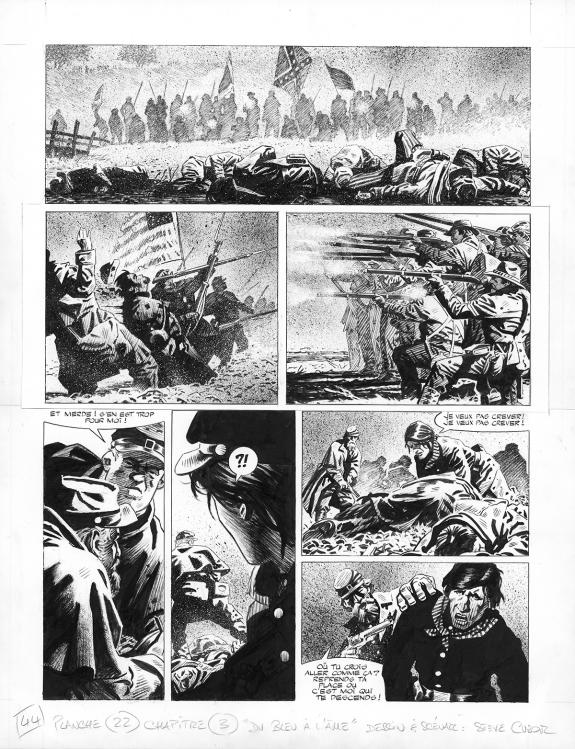 Steve Cuzor - Le Combat d'Henry Fleming, Planche originale n
