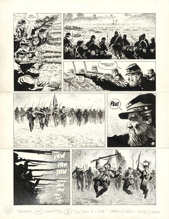 Steve Cuzor - Le Combat d'Henry Fleming, Planche originale n