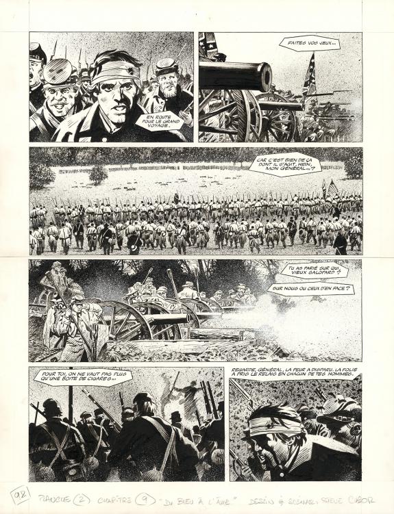 Steve Cuzor - Le Combat d'Henry Fleming, Planche originale n