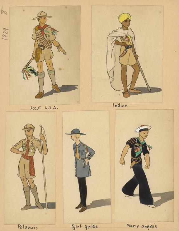 Pierre Joubert - Du temps que j'&eacute;tais "Boiscout", Costumes s