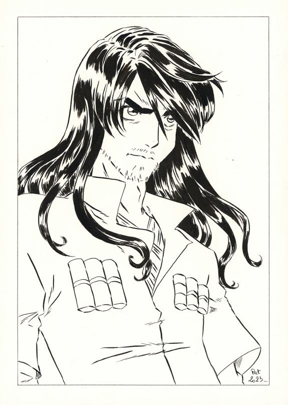 Patricia  Lyfoung  - La Rose &eacute;carlate , Illustration origina