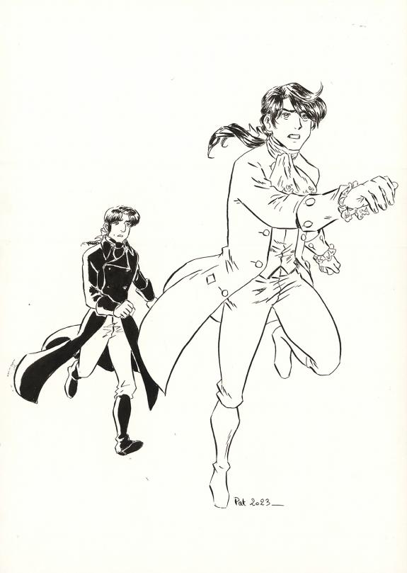 Patricia  Lyfoung  - La Rose &eacute;carlate , Illustration origina