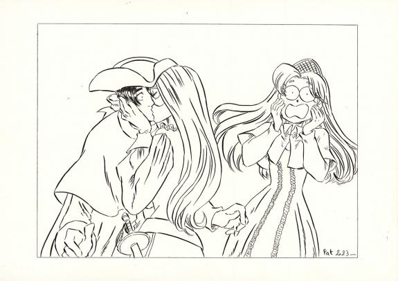 Patricia  Lyfoung  - La Rose &eacute;carlate , Illustration origina