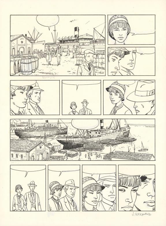 Jacques Ferrandez - Planche originale n&deg;60 accompagn&eacute;e de sa