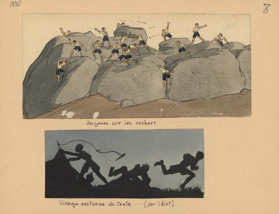 Pierre Joubert - Du temps que j'&eacute;tais "Boiscout", Illustrati