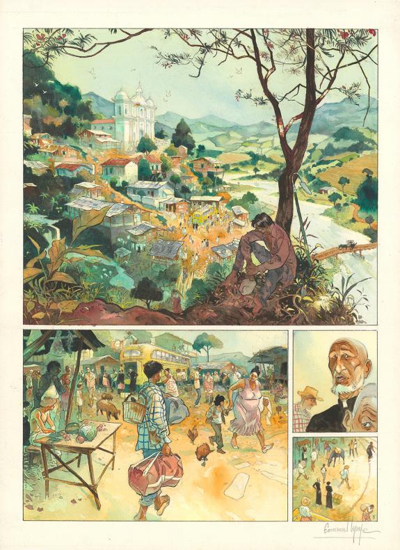 Emmanuel Lepage - Muchacho, Tome 1, Planche originale n&deg;5