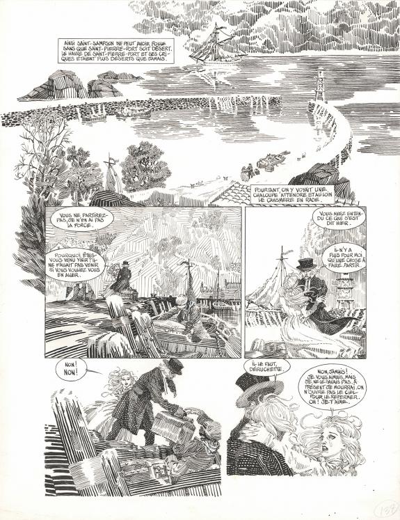 Michel Durand - Les Travailleurs de la mer, Planche original