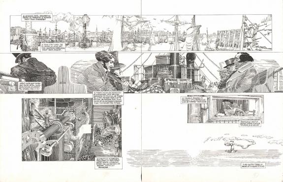 Michel Durand - Les Travailleurs de la mer, Planches origina