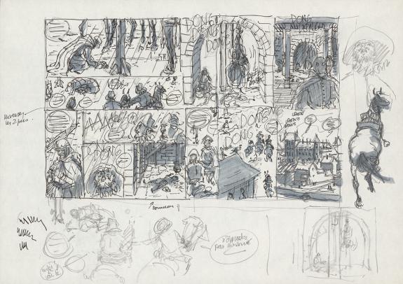 Andr&eacute; Juillard - Les 7 Vies de l'&Eacute;pervier, Storyboard origin