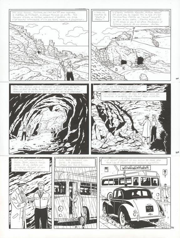 Andr&eacute; Juillard - Blake et Mortimer, Sign&eacute; Olrik, Planche ori