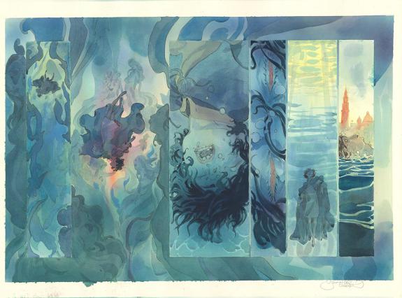 Yannick Corboz - Le Voleur d'amour, Double planche originale