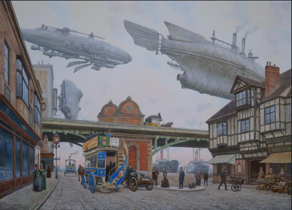 Vadim Voitekhovitch - Under the old bridge. Peinture origina