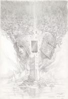 Didier Graffet - Les Ma&icirc;tres enlumineurs, Crayonn&eacute; de la cou