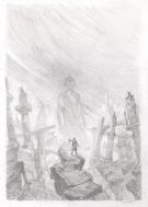 Didier Graffet - Les Cit&eacute;s divines, Crayonn&eacute; de la couvertur