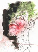 Bill Sienkiewicz - Illustration originale, portrait du Joker