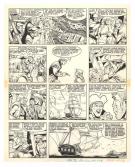 Victor Hubinon - Barbe-Rouge, L'&Icirc;le de l'homme mort, Planche