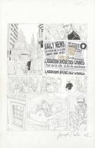 Joseph B&eacute;h&eacute; (Griesmar) - Menaces de mort, Planche originale 