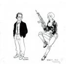 F&eacute;lix Meynet - Tatiana K., Illustration originale, &eacute;tude per