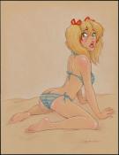 Dean Yeagle - Mandy, illustration originale. S&eacute;lection "coup
