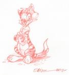 Crisse - Les Dieux du Nil, La Balade de N&eacute;fertiti, Crayonn&eacute; 