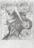 Fr&eacute;d&eacute;ric Pillot - Balbuzar, Crayonn&eacute; original r&eacute;alis&eacute; pour u