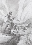 Fr&eacute;d&eacute;ric Pillot - Deux ans de vacances, Crayonn&eacute; pr&eacute;paratoir