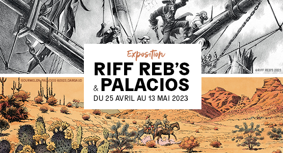 Exposition d�di�e � Riff Reb's et Palacios � la galerie Daniel Maghen