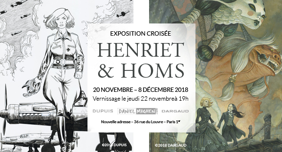 Exposition crois�e Henriet et Homs, du 20 novembre au 8 d�cembre � la Galerie Daniel Maghen